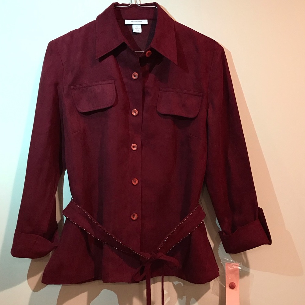 Burgundy Dressbarn Jacket - NWT!